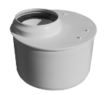 Переход 110*50 бесшумная белая Sinikon Comfort 