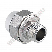 Американка  25*3/4 НР (муфта ком. разъемная) полипропилен Valfex (25/100)