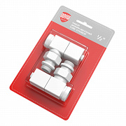 Вентиль угловой Белый 1/2 ручная регулировка CUBE HC-1422577