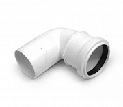 Отвод 40*90 бесшумная белая Sinikon Comfort 