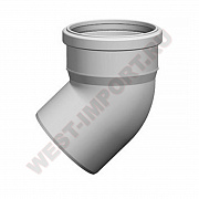 Отвод 50*45 бесшумная белая Sinikon Comfort 
