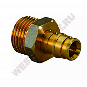 Штуцер  25*1 НР латунь Uponor UP 1047863